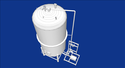 Tank Routing System mit Puffertank (Puffersystem).